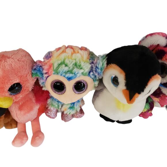 Ty Beanie Boos Bundle Halloween Cat Potion Kangaroo Kipper Plush Toys - Picture 9 of 16